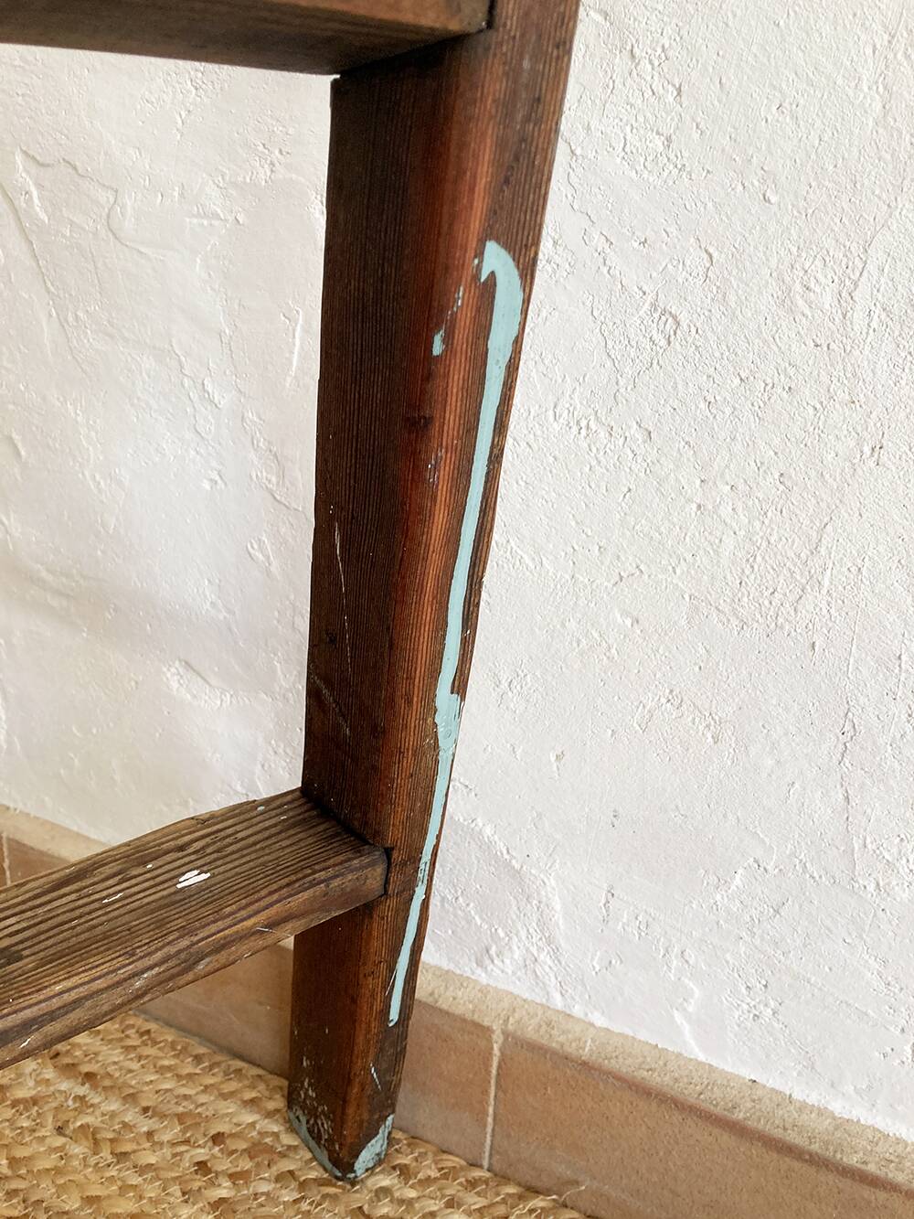 Old wooden painter's stepladder