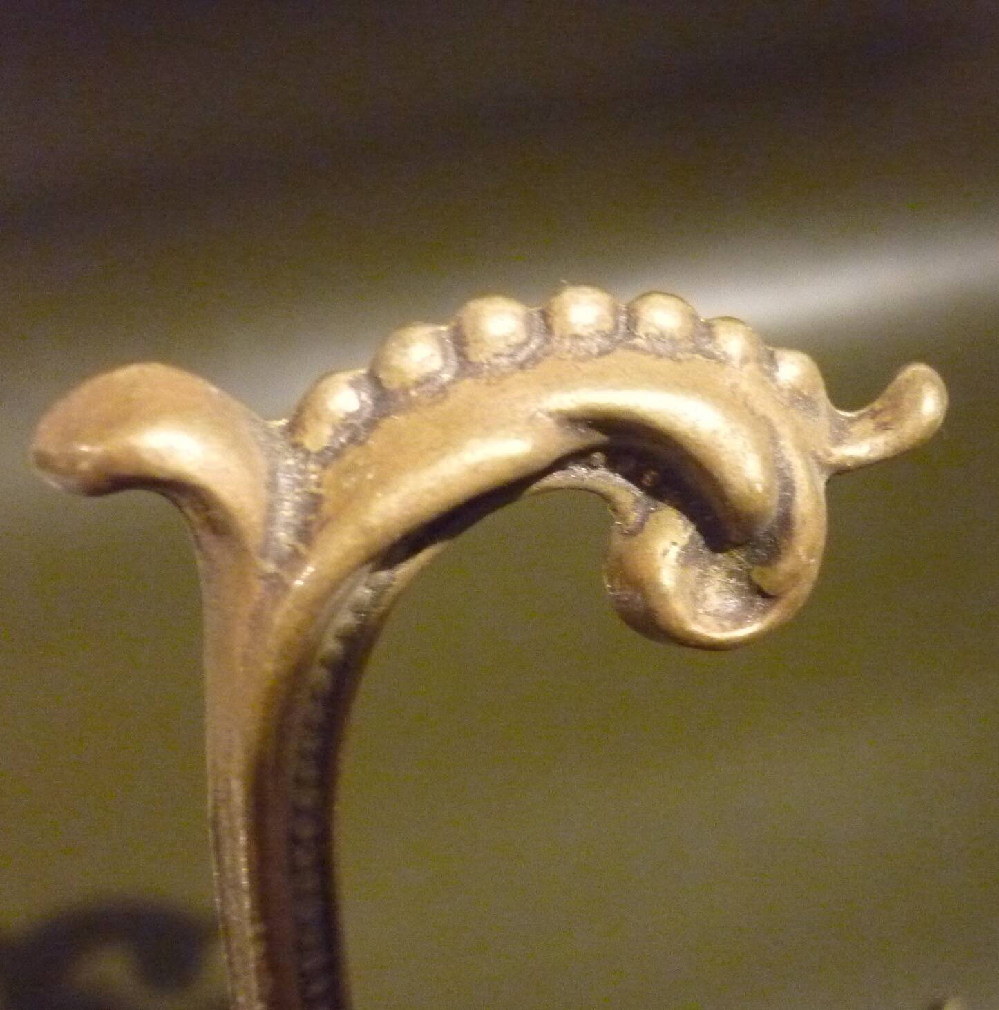 Pairs of 2 old hooks for brass tiebacks