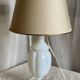 Vintage 1960s white opaline crystal lamp from Sèvres