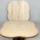 Coffee table with travertine top in cloverleaf shape, Italy, 1970s.