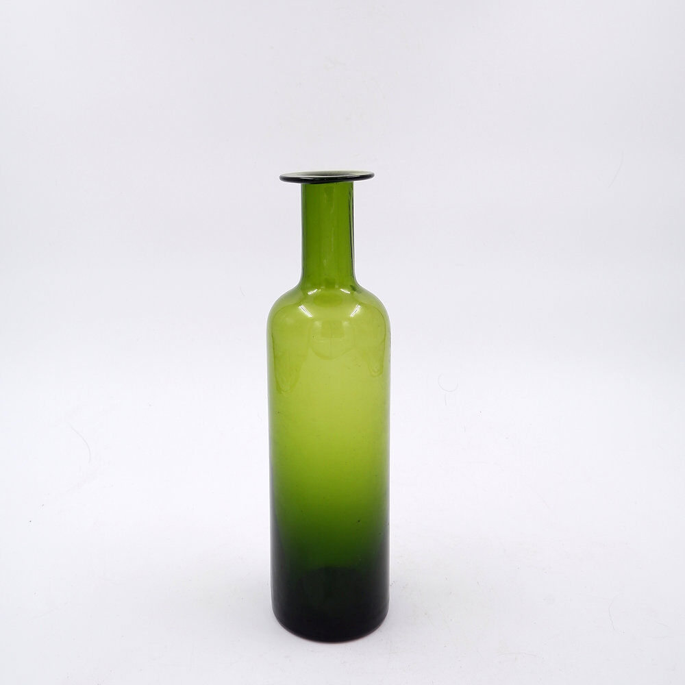 Mid-century green glass vase / Nanny Still style bottle