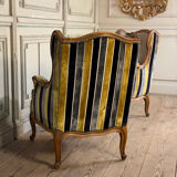 Pair of carved wooden armchairs, 20th century