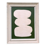 Abstract painting on panel
