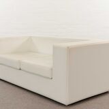 Throw Away Sofa by Willie Landels for Zanotta 1965 in white vinyl