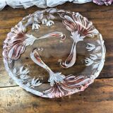 Cake dish serving pie peacock décor