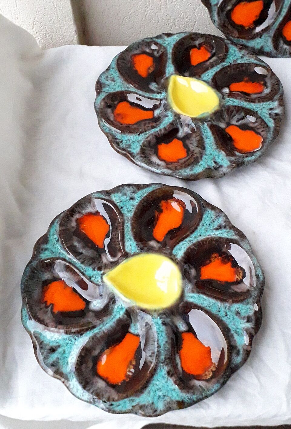 Vallauris oyster plates