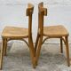 Série de 4 chaises bistrot BAUMANN vintage 1970