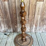 Carved wooden lamp base 1950