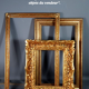 Old frame wood stucco gilding original 67x42 foliage 63x38 cm + glass SB