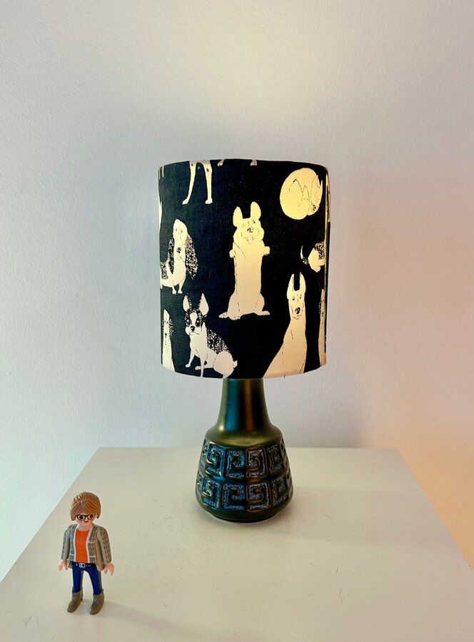 Small cordless table lamp – West German Pottery, 1950s