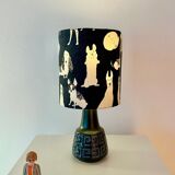 Small cordless table lamp – West German Pottery, 1950s