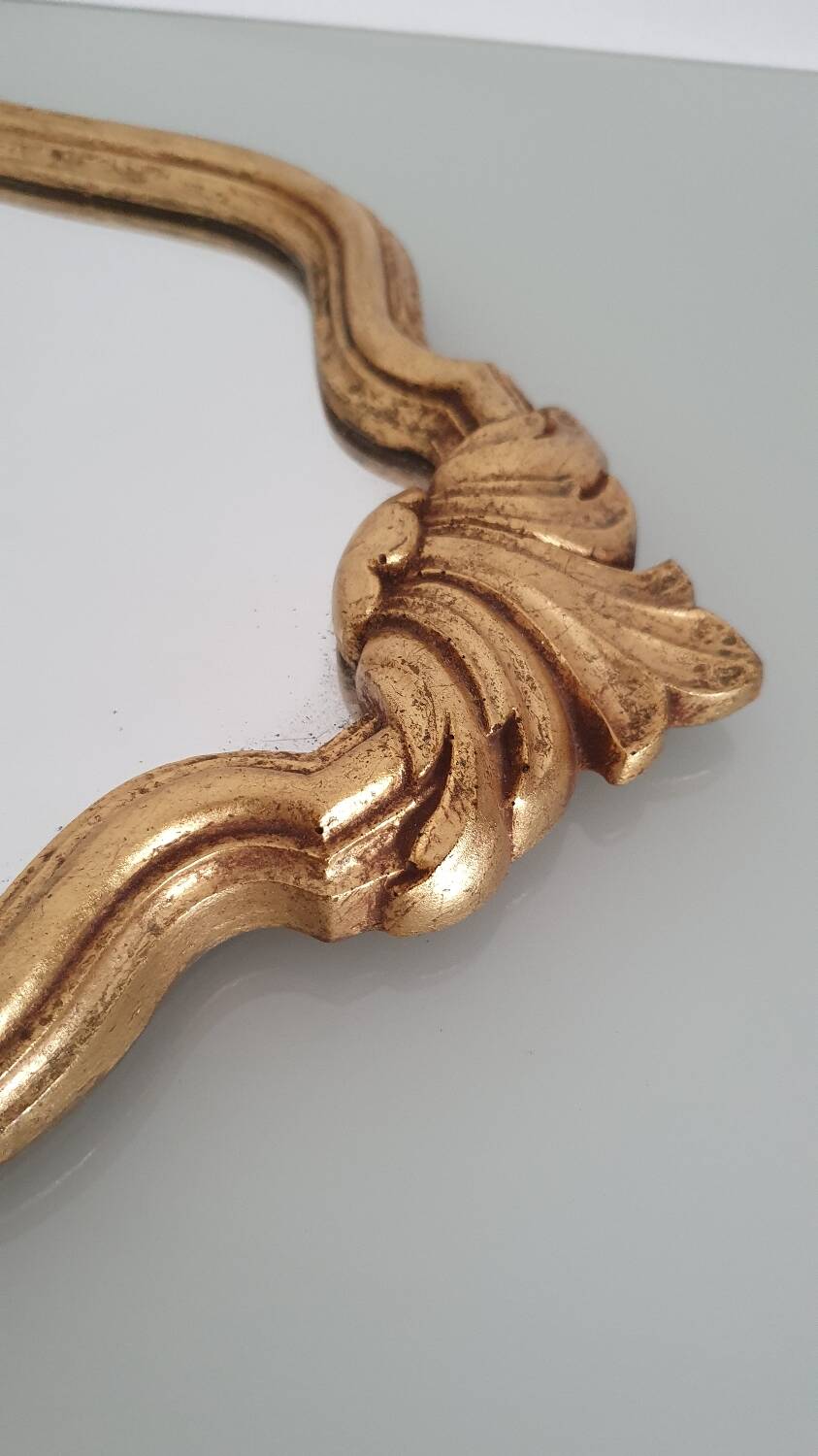 Louis XV style gilded rococo mirror