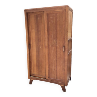 1950s wardrobe / closet in golden oak