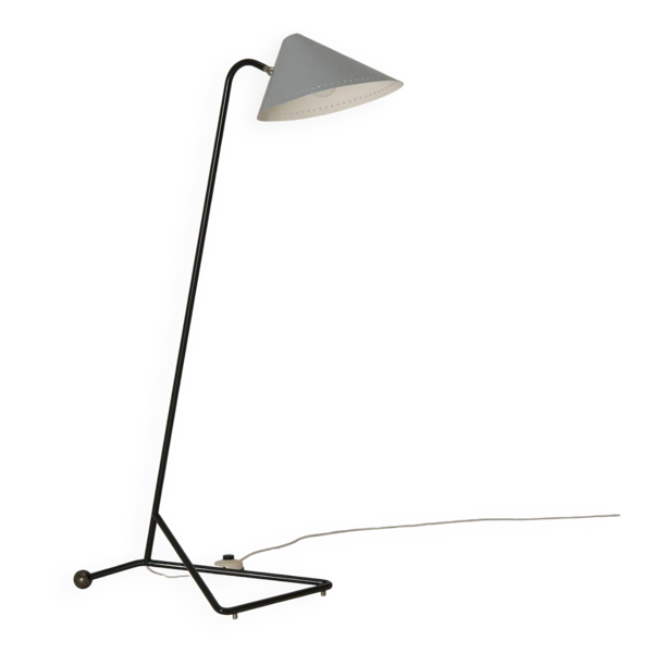 Une lampe sur pied des années 1955 de style mid-century rare.