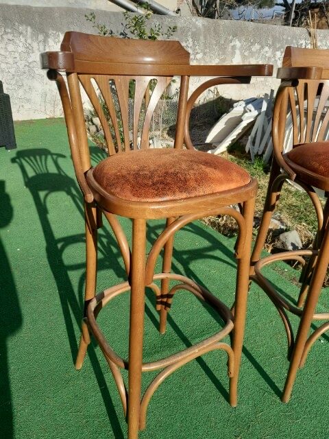 Wooden bar stools