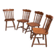 Lot de 4 chaises bistrot en bois