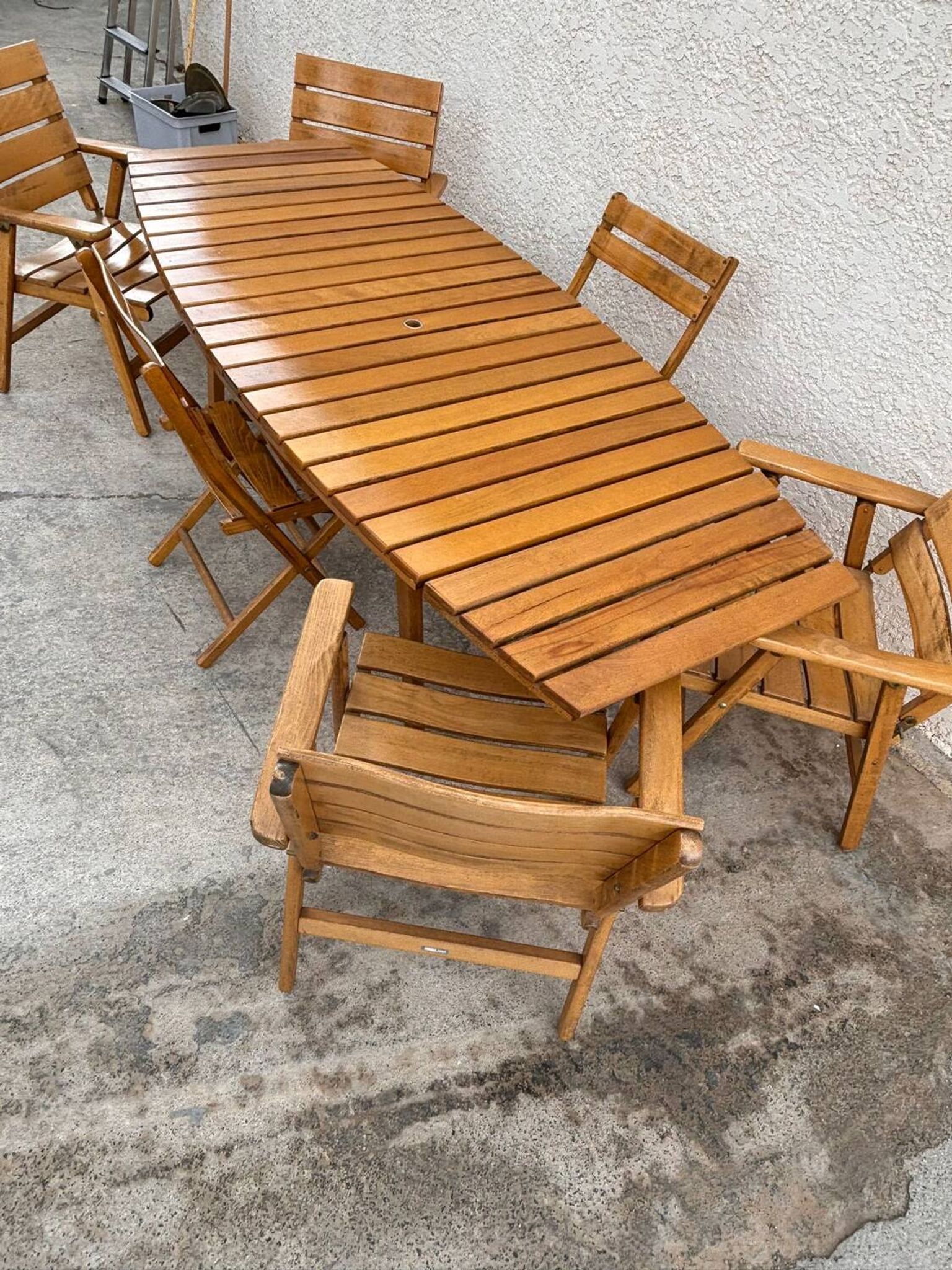 Salon de jardin sodibois en bois ( orme )