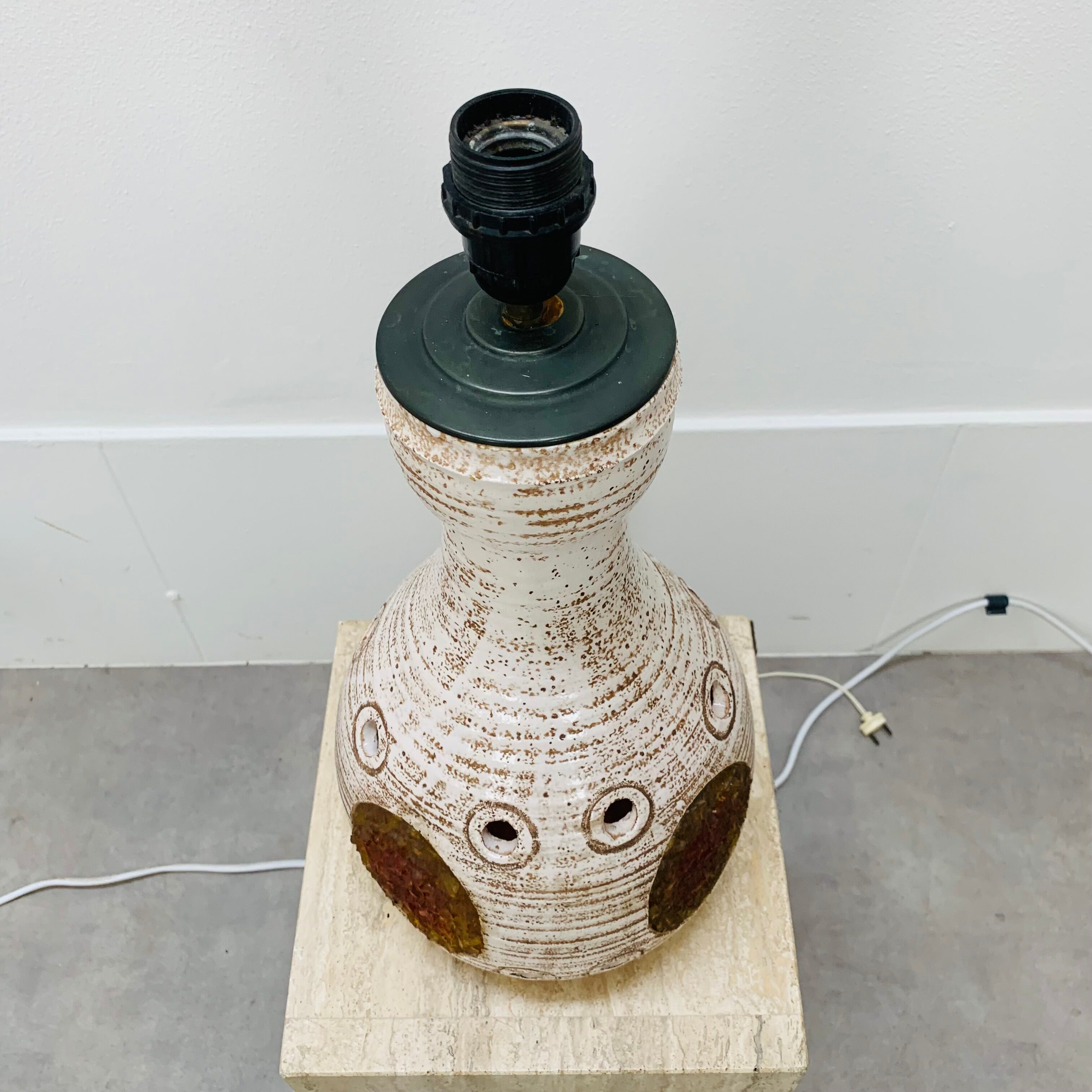 Stoneware lamp Accolay design Georges Pelletier