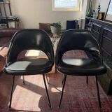 Eero Saarinen conference chairs black