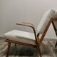 Mid-century wool boucle armchairs