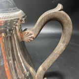 Silver metal teapot