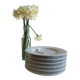 6 artichoke plates in Pillivuyt porcelain