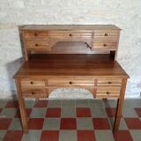 Solid walnut graduated desk