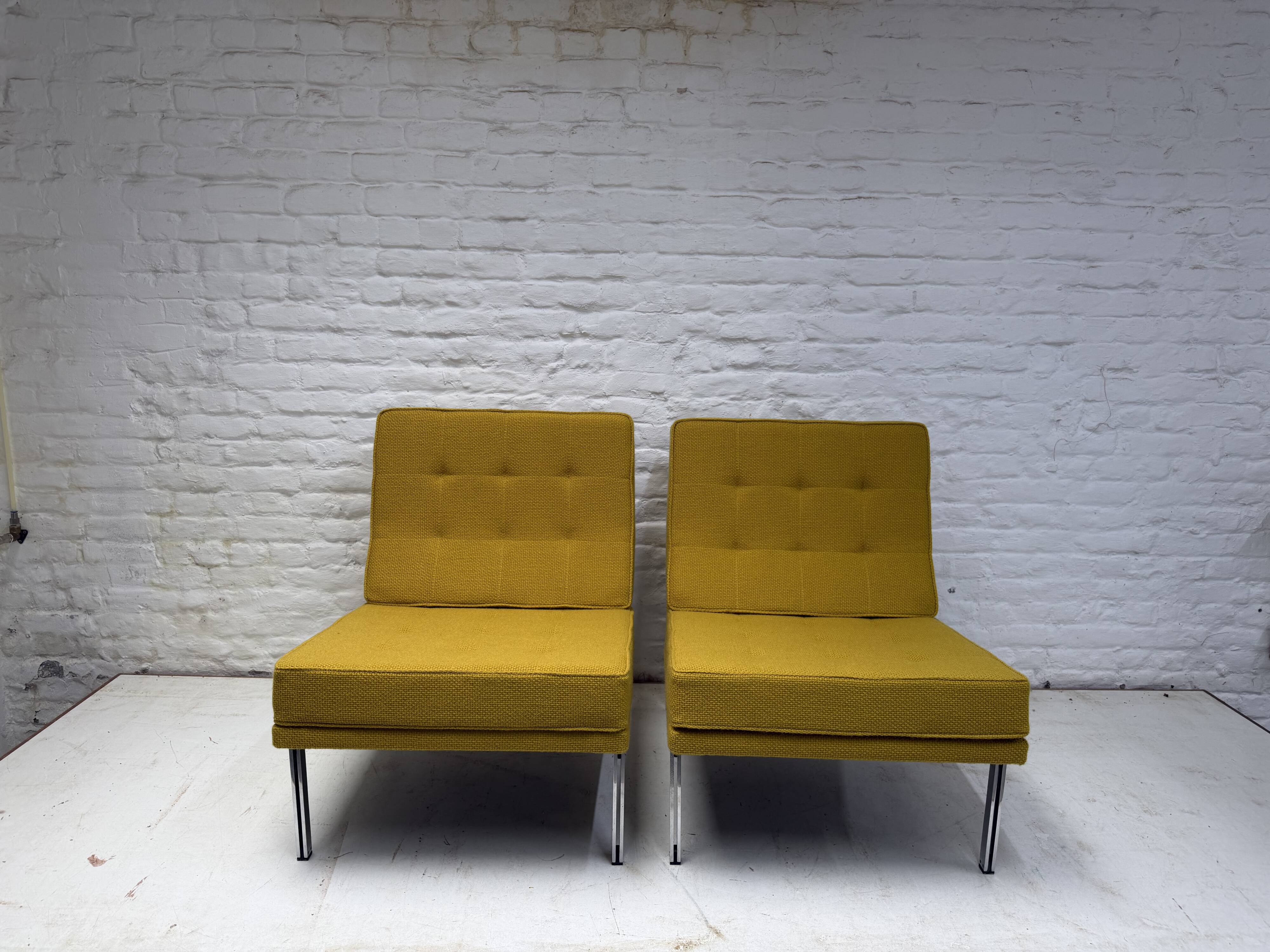 Paire de chauffeuses Knoll Parallel bar