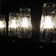 Pair of wall lights from the 1950s-1960s with a push button switch.