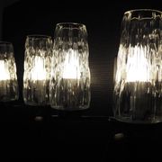 Pair of wall lights from the 1950s-1960s with a push button switch.