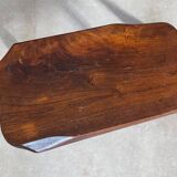 Dark vintage tree trunk side table