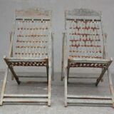 Chairs long time 1900 outside metal