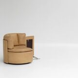 Vintage DS-800 “Biscuit” sofa by De Sede – beige leather 1970s