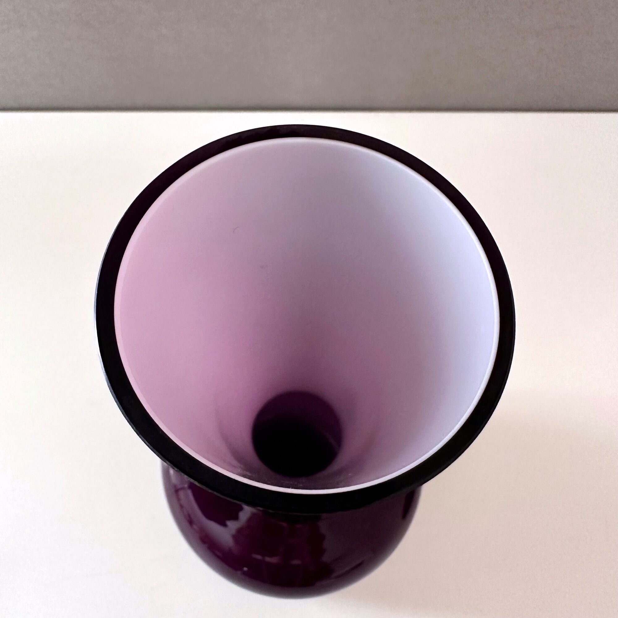 Friedrich Glass Vases, Pop Art Glass Vase, purple, Midmodern 60s, Home Decor