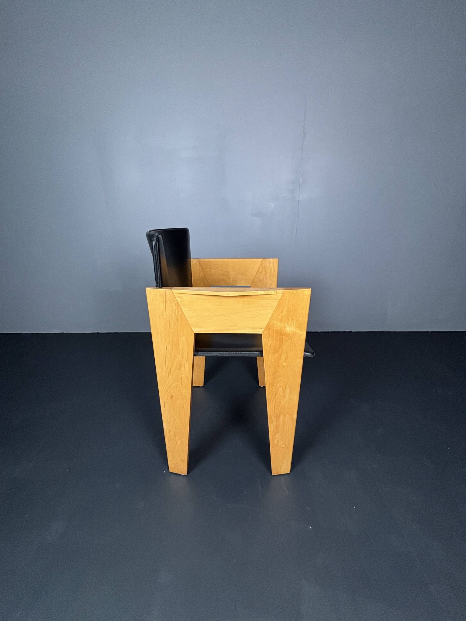 set 6 Modernist dining chairs by Arnold Merckx for Arco, Dutch design 1980s