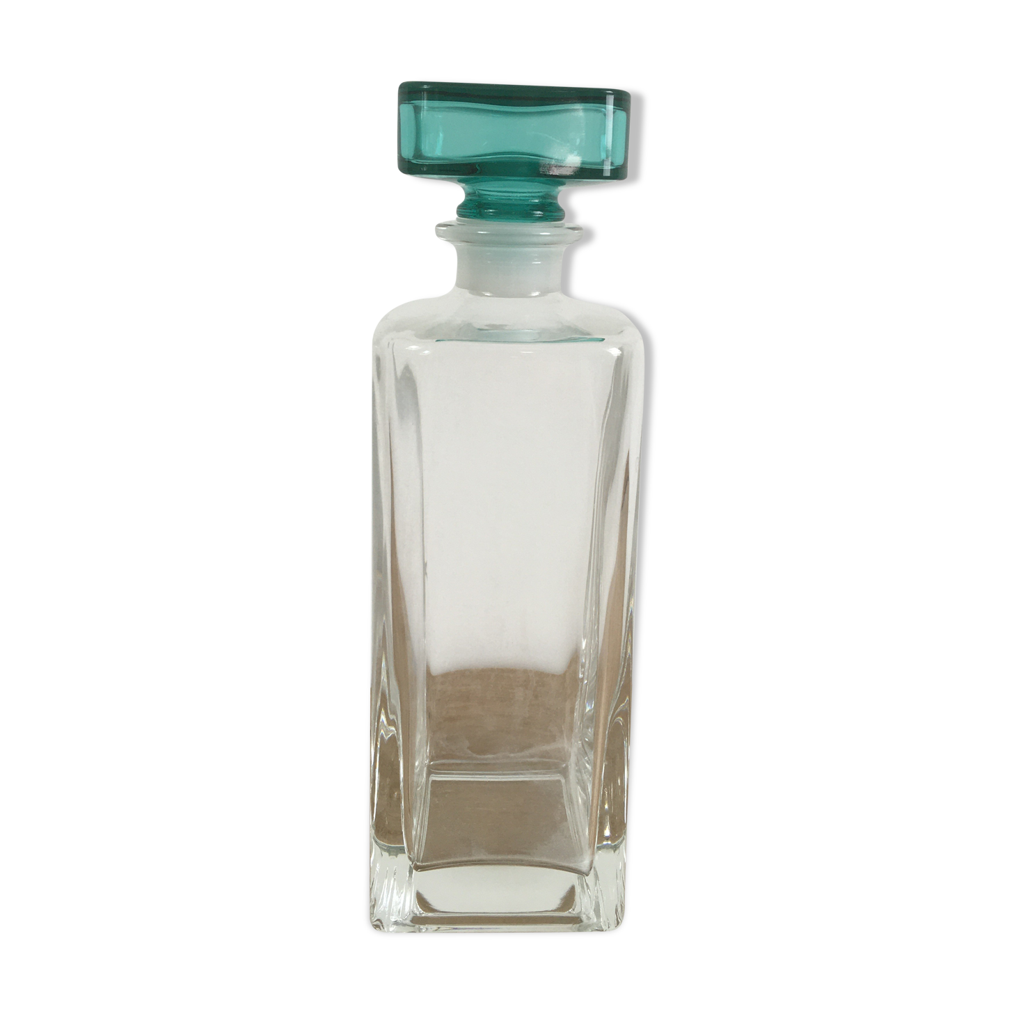 Turquoise cork whisky decanter
