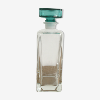 Turquoise cork whisky decanter