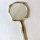 Art Deco hand mirror in silvered metal and bevelled glass – Circa 1930