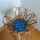 Rattan wicker plant holder