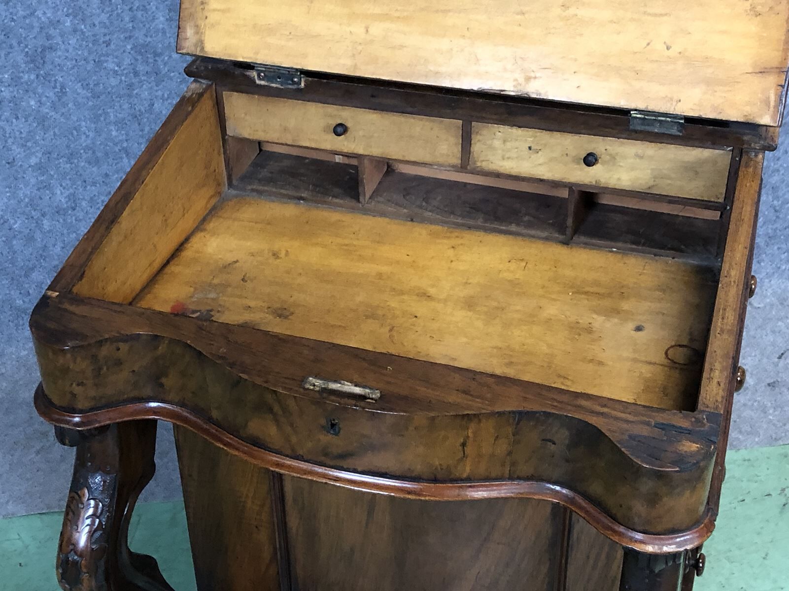 Bureau Davenport Victorien XIXème en noyer
