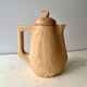 Vintage Grandjean Jourdan Vallauris faux wood coffee maker + sugar bowl