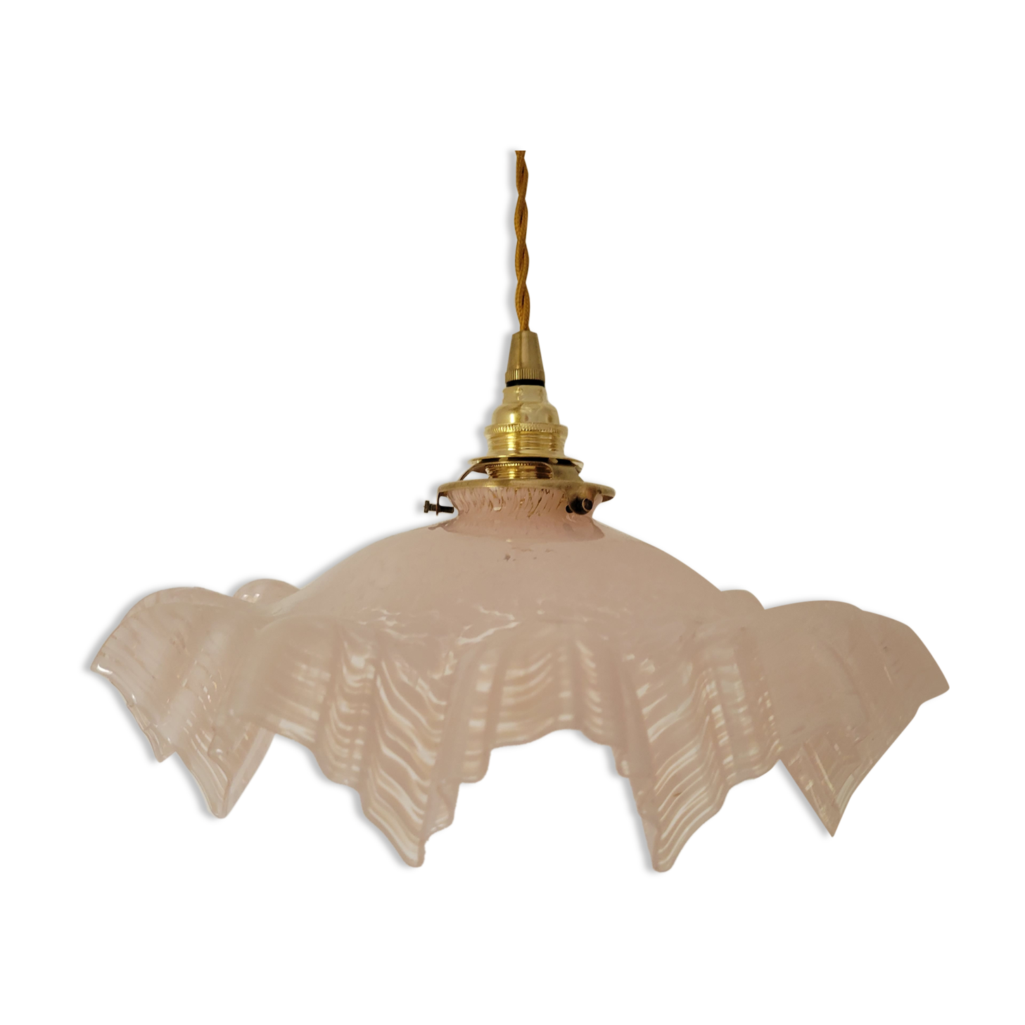 Pink Clichy glass pendant lamp