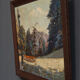 Oil on canvas by André Marait 1921 landscape flower garden XXth