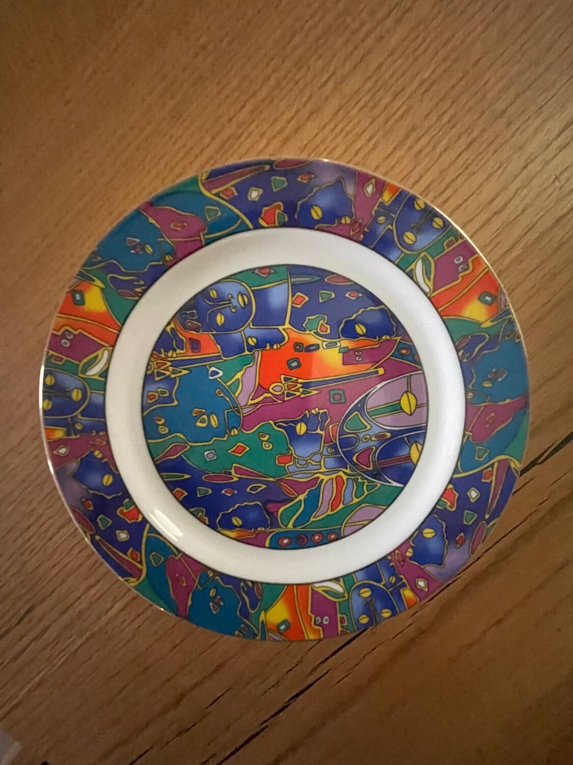 6 SO FRENCH designer plates, Galion decor