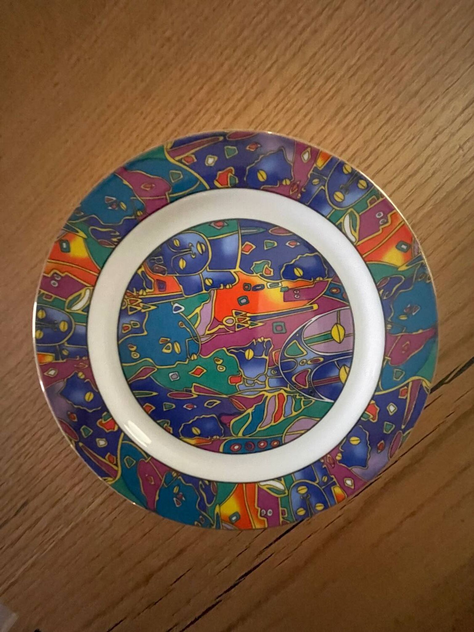 6 SO FRENCH designer plates, Galion decor