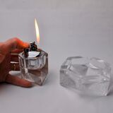 Lighter and ashtray by Antonio Imperatore, murano glass, Italy, 1970