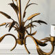 Florentine chandelier in wheat ear style by Hans Kögl Hollywood Regency