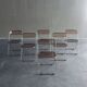 6 Plia folding chairs by Giancarlo Piretti for Anonima Castelli