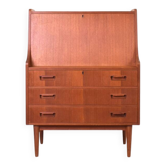 Mid-Century Danish Teak Secretary by Gunnar Nielsen for Tibergaard, 1960s.