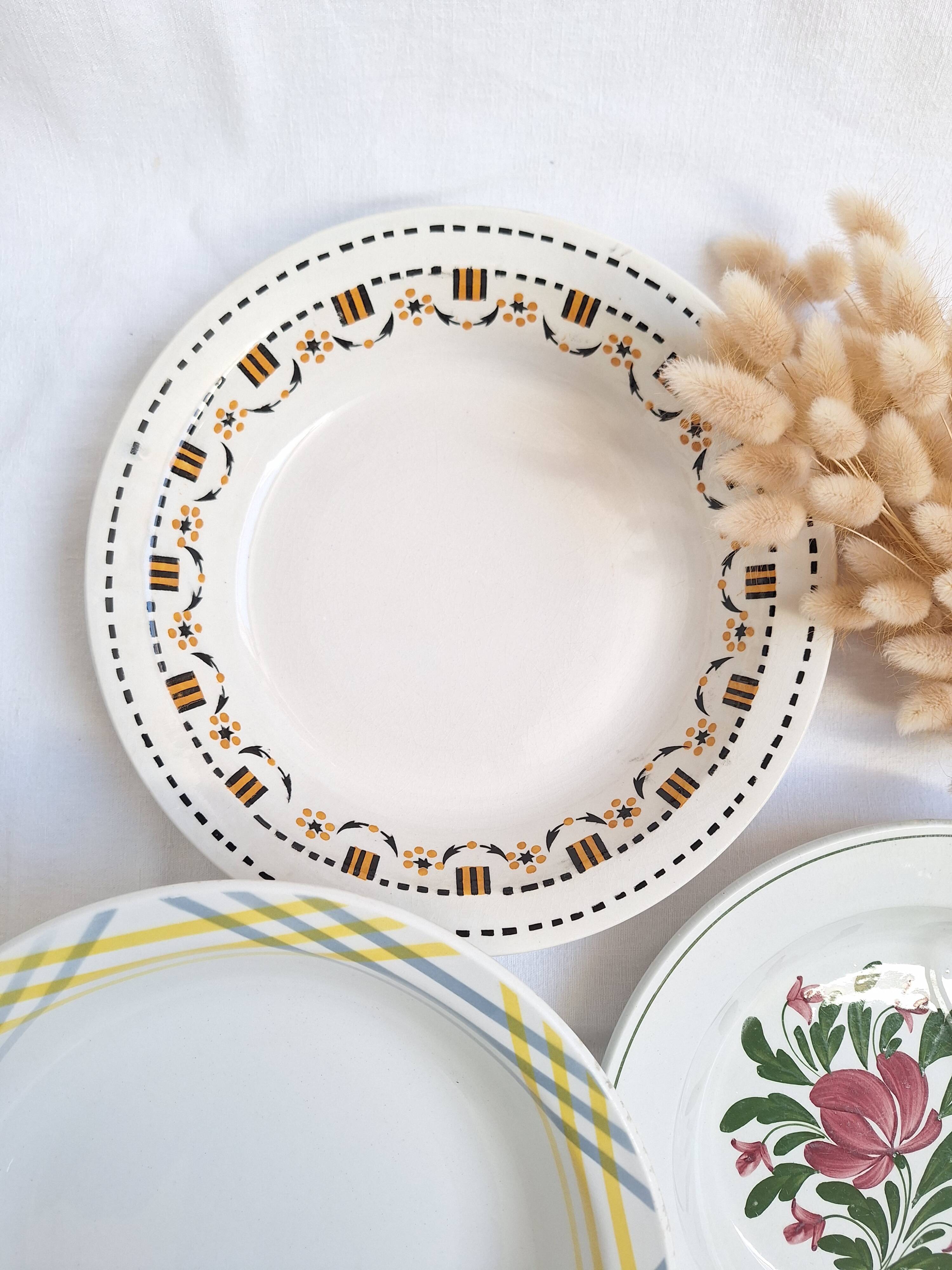 Shallow dish Gien, Moulin des Loups, K&G Luneville